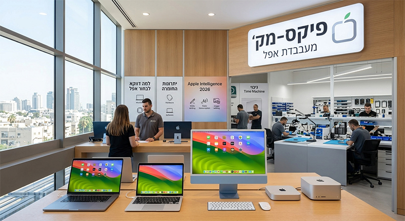 אנחנו כאן בכדי להציע לכם תיקון, שדרוג או מכירת מחשבים ואיתכם לאורך כל הדרך בתמיכה נכונה, רלוונטית, מקצועית. פיקס מק
